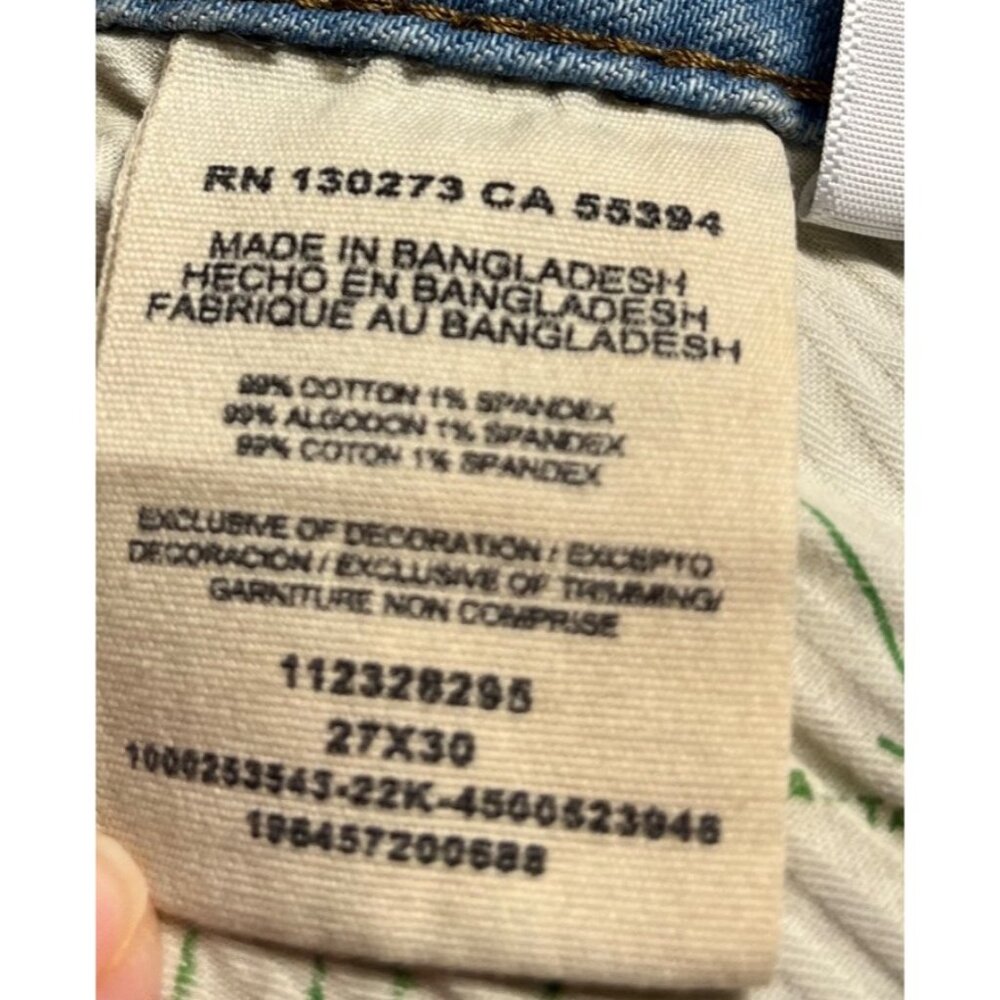 Wrangler High-Rise Flare Denim Jeans Trumpet Leg Distressed Light Wash 27x30 - Picture 3 of 16